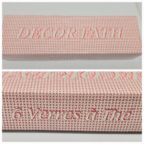 Set of 6 Vintage Moroccan Tea Glasses – Red, Green & Blue with Gold Gilding - Picture 11 of 11